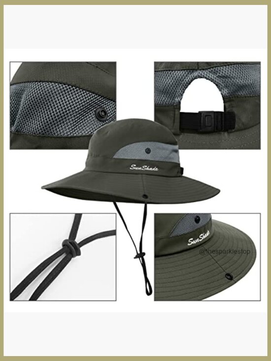 Packable Wide Brim Sun Hat with UV Protection for Beach Fishing Hiking main image 6